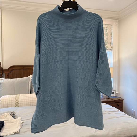 Kerisma Blue Knit Turtleneck Sweater ~ New without Tags - Picture 1 of 9